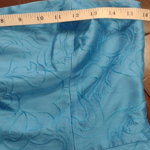 Ann Taylor Blue Strapless Sheath Mini Dress - Picture 10 of 14